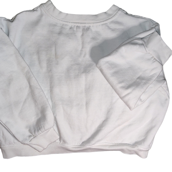 gbGIRLS White and Purple Graphic Tennis Sweatshirt Crew Neck Girls Size XL - Picture 2 of 4